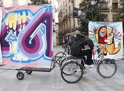 Lienzos móviles para reivindicar el grafiti