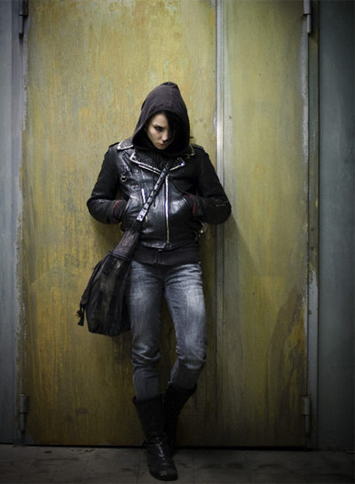 Noomi Rapace, la actriz que interpreta a Lisbeth Salander, de  Millennium .