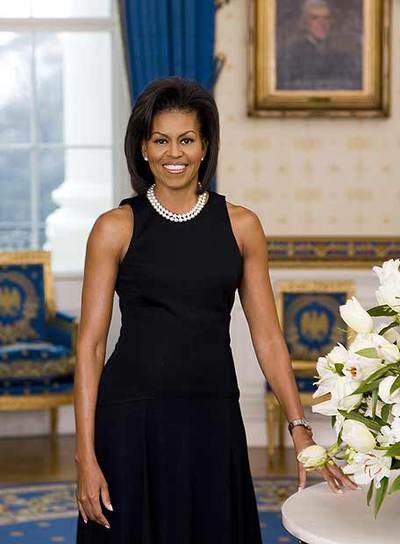 El retrato oficial de Michelle Obama.