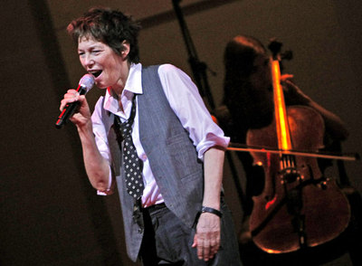 La cantante francesa Jane Birkin, en un momento de su actuación en el teatro Rialto.
