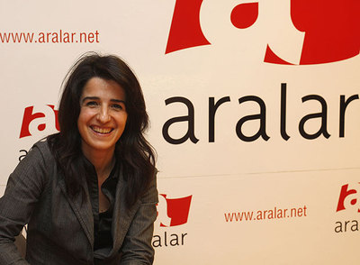 Aintzane Ezenarro, ayer, en la sede donostiarra de Aralar.