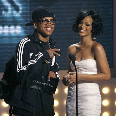Chris Brown, con Rihanna.