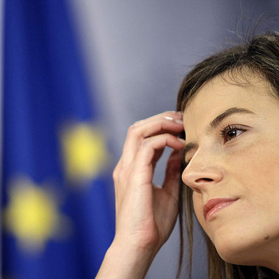 Bibiana Aído, ayer tras el Consejo de Ministros.