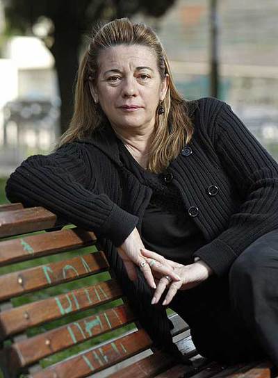 Pilar Manjón, en su barrio de Santa Eugenia.