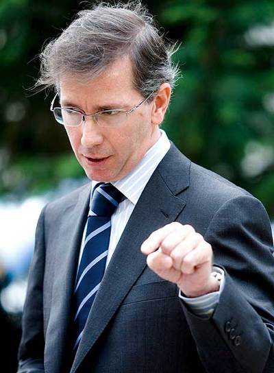 Bernardino León, ayer, en Málaga.