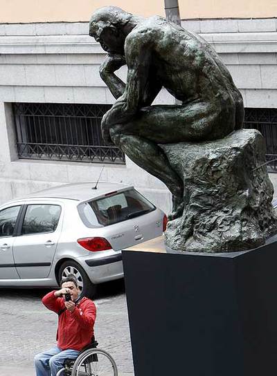  El pensador  de Rodin, en Madrid.