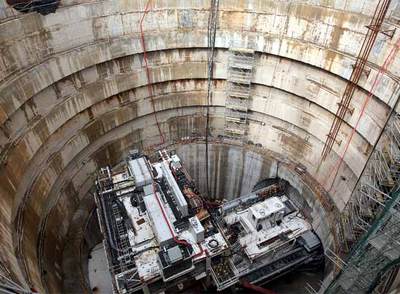 La quinta tuneladora de la línea 9, bajo tierra