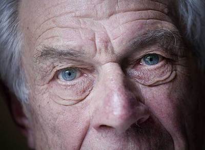 El escritor británico, ayer en Barcelona.