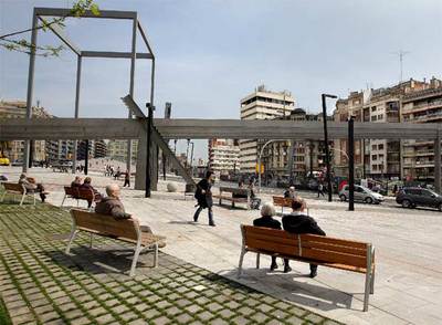 La nueva plaza de Lesseps se inaugura hoy