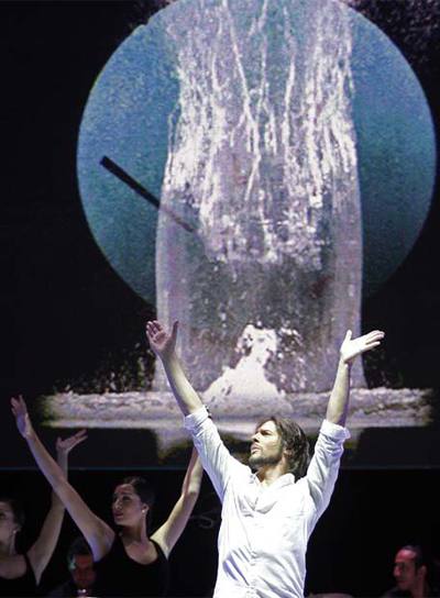 Joaquín Cortés, durante un ensayo de su espectáculo  Calé. 