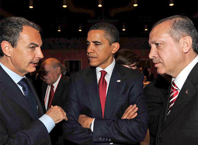 NUEVO ENCUENTRO ENTRE ZAPATERO Y OBAMA EN ESTAMBUL