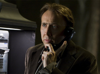 Nicolas Cage, en un fotograma de  Señales del futuro. 