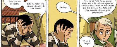 Viñetas de  Las calles de arena,  el nuevo cómic de Paco Roca.