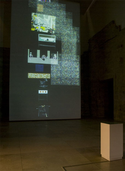 Vista parcial de la instalación  Play,  de Eugenio Ampudia.