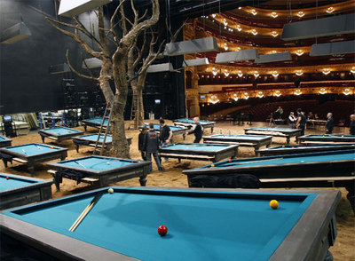 Escenografía del montaje de  La cabeza del Bautista,  en el Liceo.