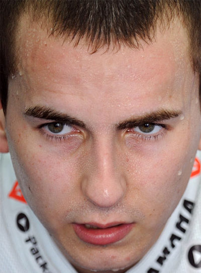 Jorge Lorenzo, tras una sesión de entrenamientos.
