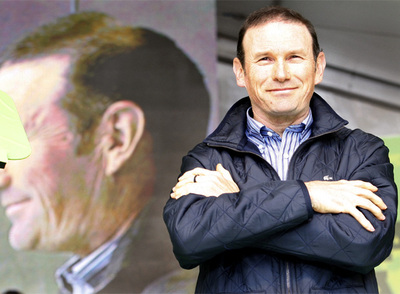 El  lehendakari  en funciones, Juan José Ibarretxe, durante la celebración del Aberri Eguna organizada por el PNV en Bilbao.