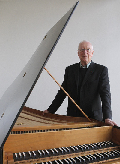 El director William Christie, ayer en el Teatro Real.