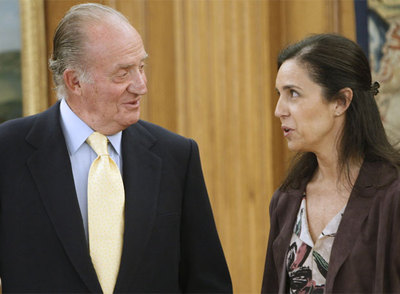 Pilar Rojo comunica al  Rey la elección del nuevo presidente