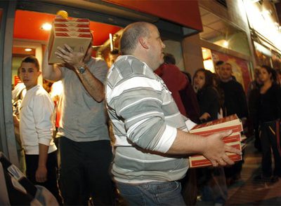 Contra la crisis, pizzas a un euro