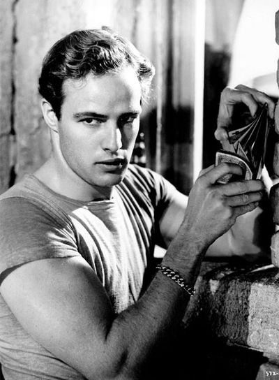 Marlon Brando, en  Un tranvía llamado deseo. 