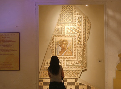 El   Mosaico de las Estaciones,   en el Museo de la Ciudad de Carmona, en Sevilla.