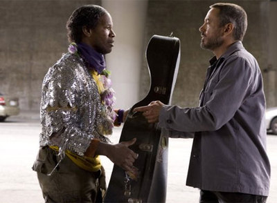 Jamie Foxx y Robert Downey Jr. en  The soloist. 