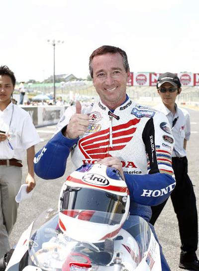 Freddie Spencer, el año pasado en Suzuka.