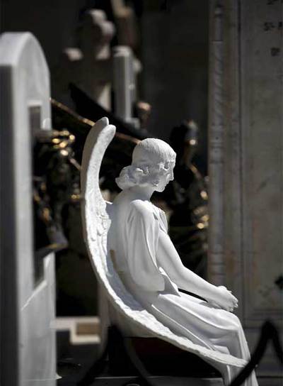 Copia del   Ángel del sepulcro   de Celestí Devesa.