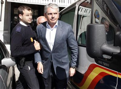 Pablo Crespo, a su llegada al Tribunal Superior de Madrid para declarar sobre el  caso Gürtel. 
