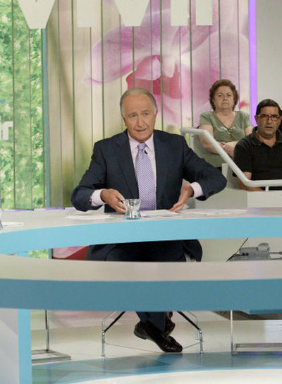 Manuel Torreiglesias, durante una emisión de  Saber vivir.  