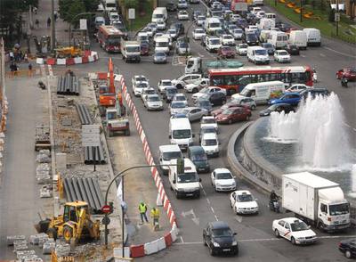 Los conductores ya sufren las obras en Colón