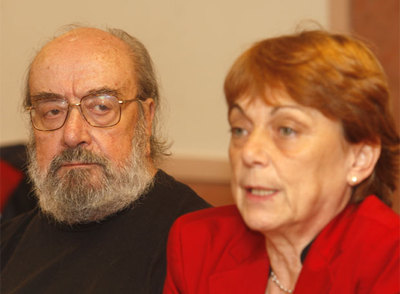 Alfonso Sastre y Doris Benegas, en la presentación de la candidatura el domingo pasado.
