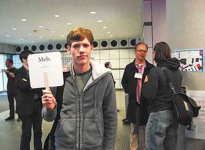 El joven Christopher Poole, alias  Moot , ha sido elegido personaje más influyente del año según la revista  Time .- FOTO: DAVE COUSTAN ( www.extraface.com 