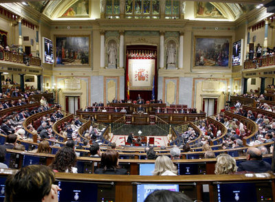 Imagen del Congreso de los Diputado. Los baremos sobre los que se establecen los salarios de los parlamentarios se pueden ver en la  web  del Congreso.