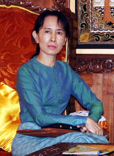 Aung San Suu Kyi.
