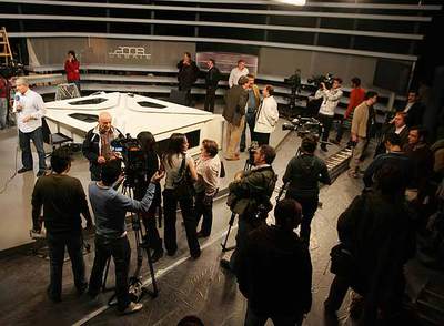 Los preparativos del debate de febrero de 2008 entre Zapatero y Rajoy.