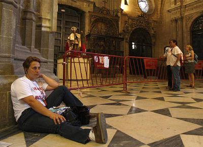 Unos 50 ex mineros se encerraron en la catedral