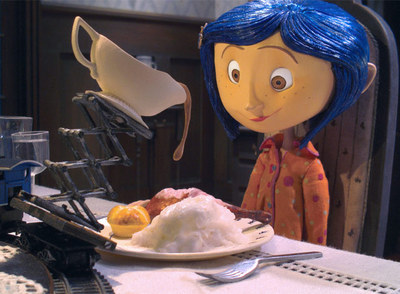 Coraline, en una imagen de la película  Los mundos de Coraline. 