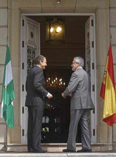 Rodríguez Zapatero y José Antonio Griñán, en La Moncloa.