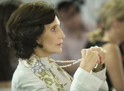 La escritora mexicana Ángeles Mastretta, ayer en el seminario  Lecciones y maestros  que se está celebrando en Santillana del Mar.