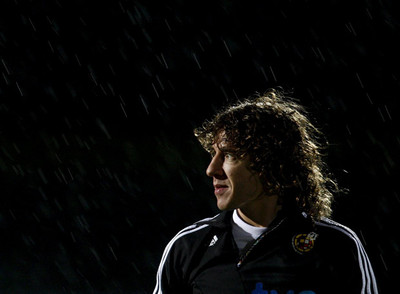 Puyol, en la sesión preparatoria de la selección del pasado lunes.