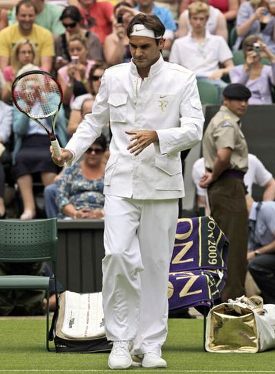 Roger Federer, antes de su partido del pasado lunes.