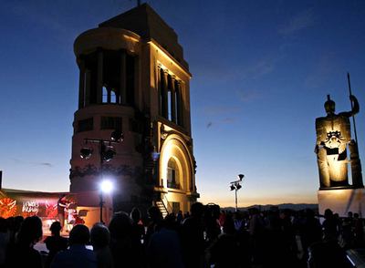 Terraza del Círculo de Bellas Artes, donde se celebraron ayer Las Noches Bárbaras.