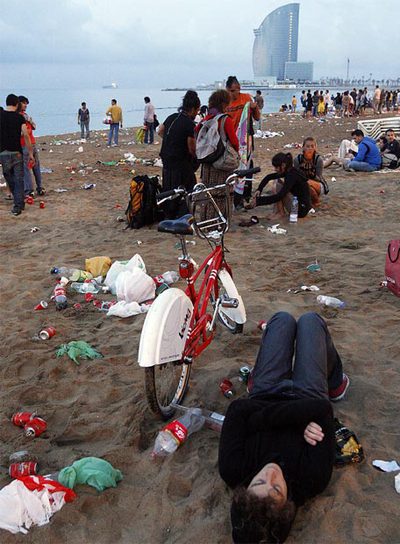 heridos por fuego en la noche de Sant Joan