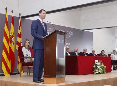 El príncipe de Girona inaugura la fundación con su nombre.