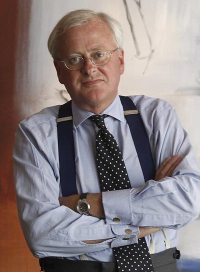 John Varley, consejero delegado de Barclays, en la sede del banco en Madrid.