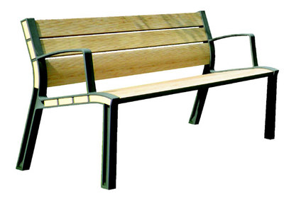 Banco  Neorromántico Sostenible , diseñado por Miguel Milá.