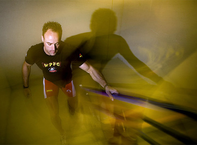 Mario Verdugo, en un entrenamiento en Torre Picasso.