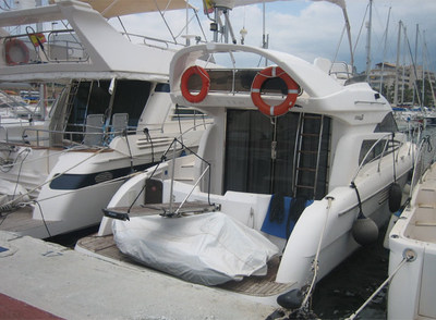 El barco  Parapipi,  en el que se encontraron pruebas sobre el  caso Gürtel,    amarrado en Altea.